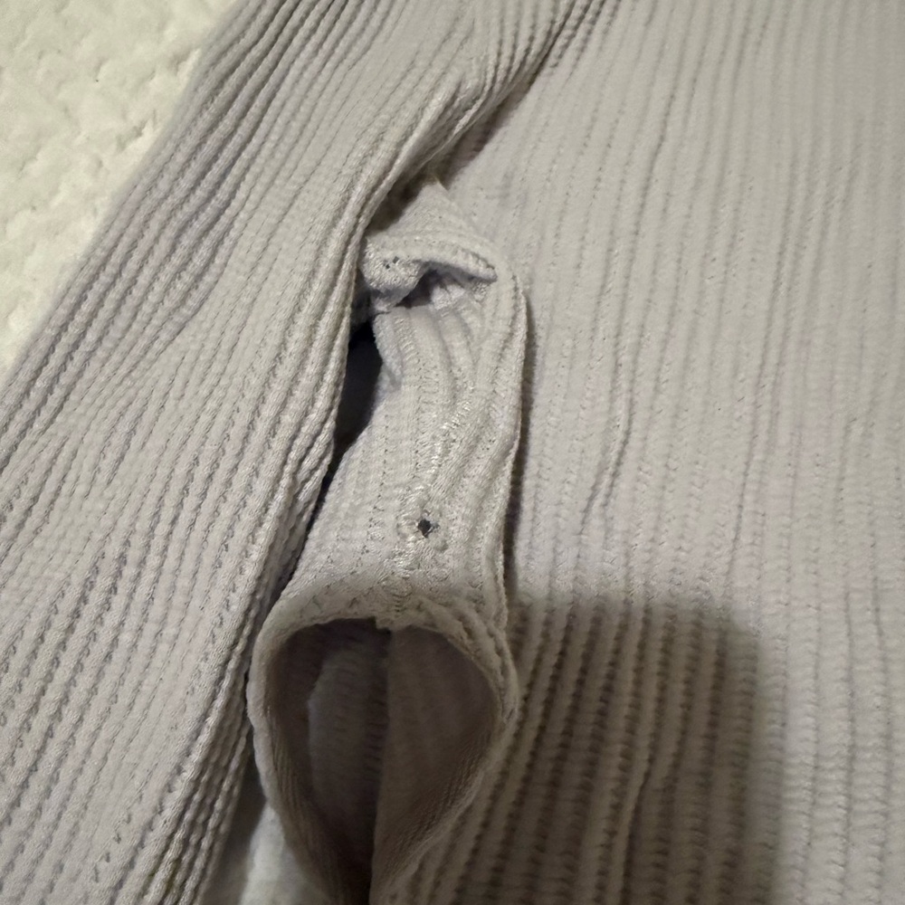 Free People Grey Ribbed Two-Piece Set - Picture 4 of 4